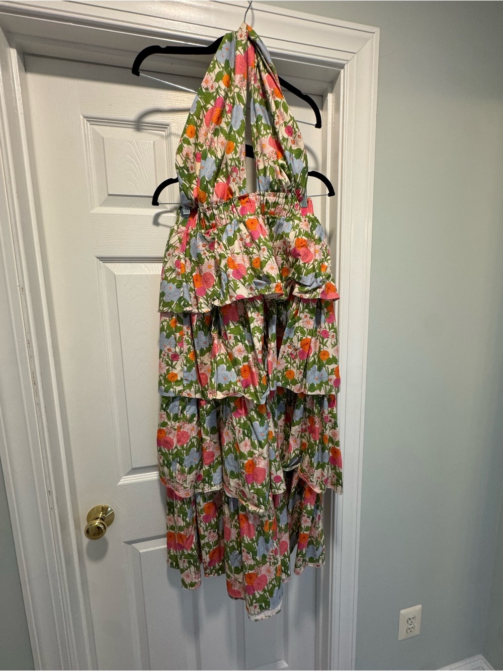 Hyacinth House - multi floral jenny halter neck maxi - Picture 3 of 4